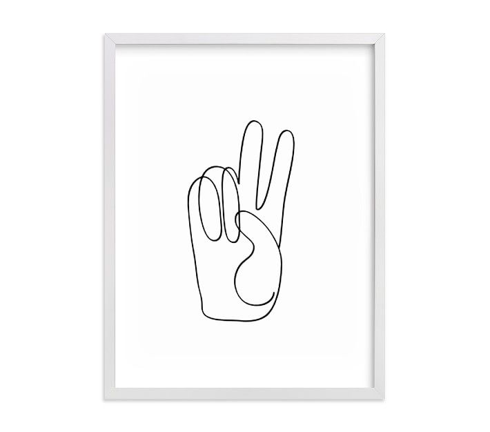 Chasing Paper Peace Sign Art | Pottery Barn Kids