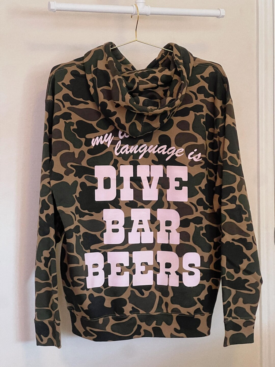 Dive Bar Beers Duck Camo Hoodie - Etsy | Etsy (US)
