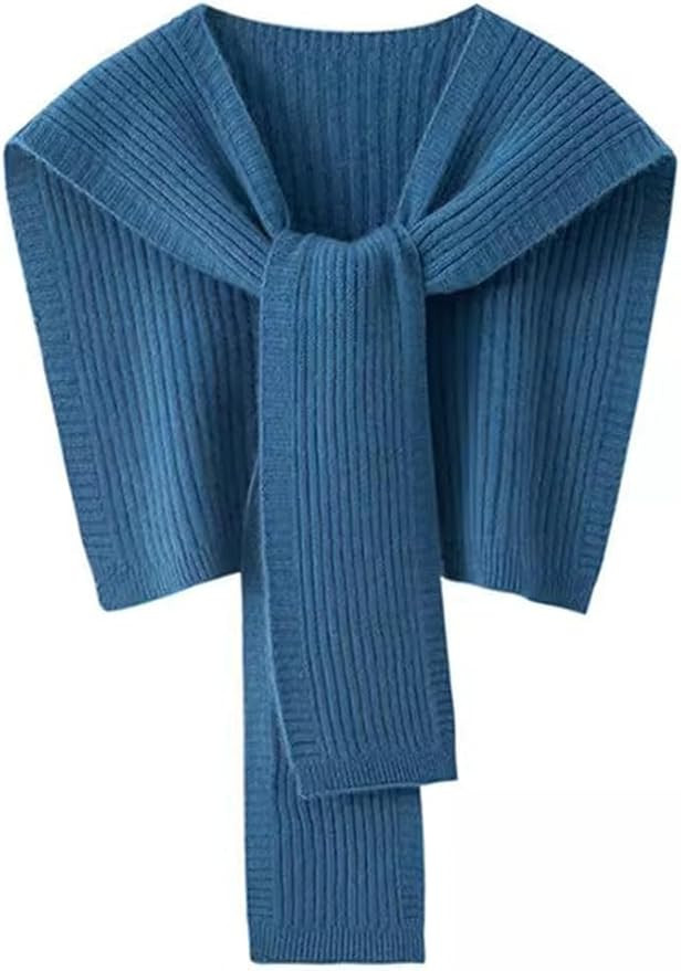 Soft Knitted Scarf for Women Solid Color Shawl Wraps for Women Travel Casual Cardigan Knotted Sho... | Amazon (US)