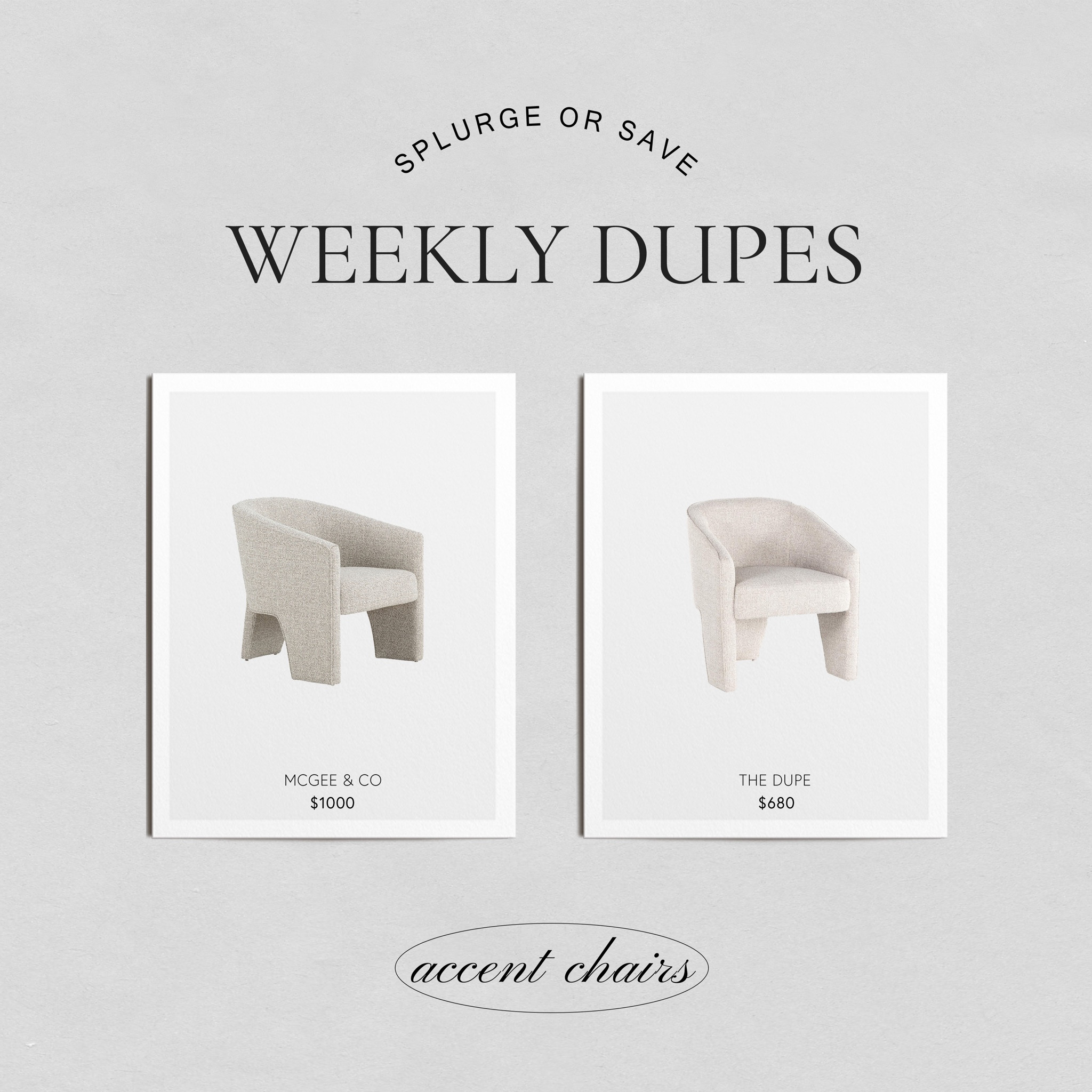 McGee and co. Armchair dupe. Splurge or save? This modern and contemporary chair is the perfect accent chair or at the dining room table. Modern and contemporary design.

#LTKhome #LTKFind