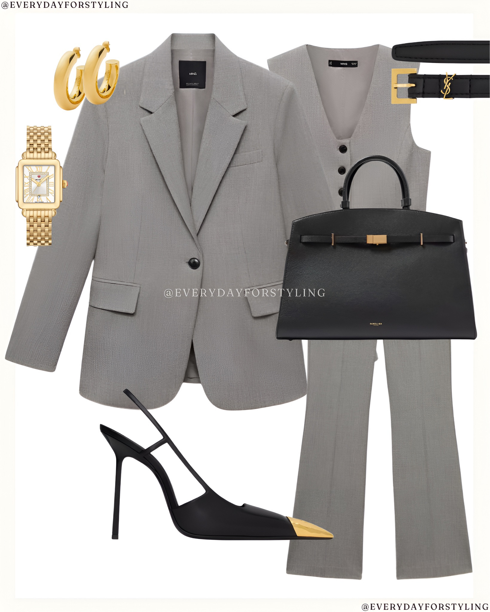 New In Mango Suit Set Outfit Inspo 🩶

#LTKStyleTip #LTKWorkwear #LTKSeasonal