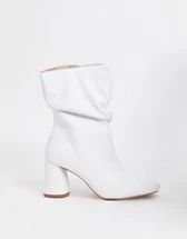 RAID Wide Fit Wynter heeled ankle boots in white | ASOS (Global)