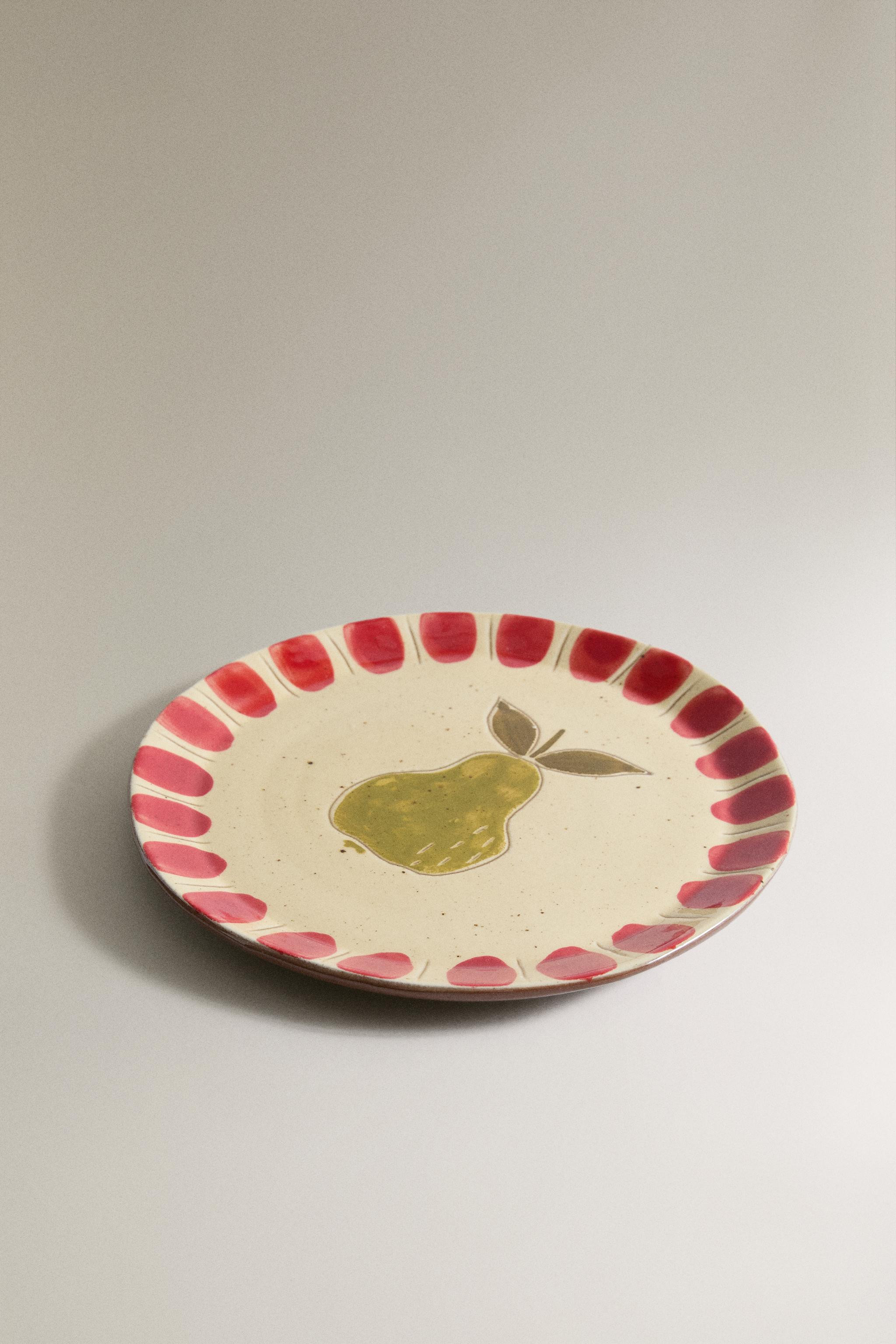 FRUIT EARTHENWARE DESSERT PLATE | Zara Canada