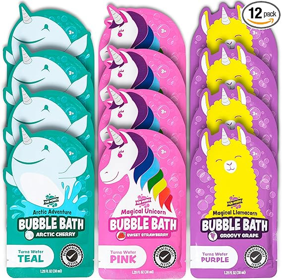 Tub Works® Magical Kids Bubble Bath, Variety 12 Pack | Creates Colorful Water & Tons of Foam Bat... | Amazon (US)