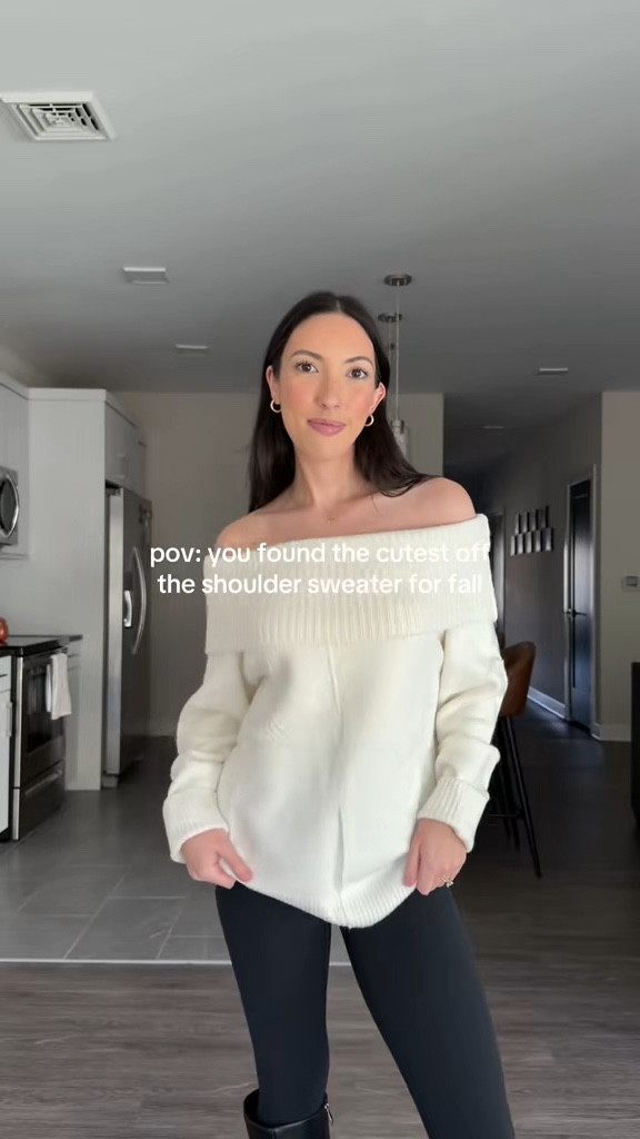Off the shoulder sweater from Amazon 