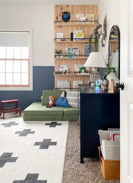 Boys room design inspo. Wall color: Cameo White & NYPD by Behr  

#LTKhome #LTKkids