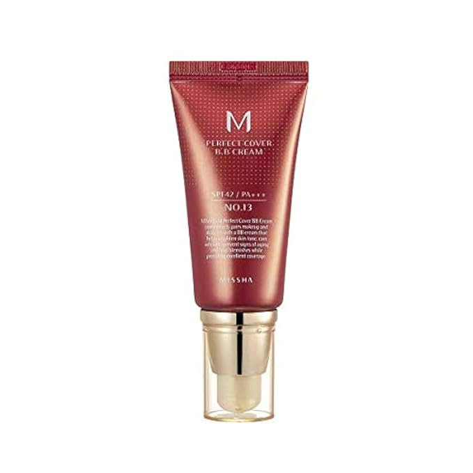 MISSHA M Perfect Cover BB Cream No.13 Bright Beige for Fair Skin SPF 42 PA +++ 1.69 Fl Oz - Tinte... | Amazon (US)