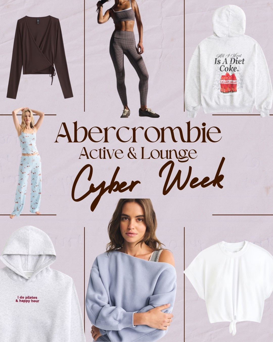 Here are my Abercrombie active + lounge Cyber Week favorites 🤎✨
From cozy sweats to cute matching sets, everything is on major sale right now. These are my go-tos for working out, lounging at home, or running errands in something comfy but put together.

Shop my Cyber Week picks below 🤍

Abercrombie activewear, Abercrombie loungewear, Abercrombie workout set, Abercrombie leggings, Abercrombie sports bra, Cozy loungewear for women, Abercrombie hoodies, Cute pajama set women, Abercrombie sweatshirt, Cyber Week Abercrombie deals, Abercrombie lounge sale, Affordable activewear women, Comfortable lounge outfits, Abercrombie matching sets, Best Abercrombie activewear