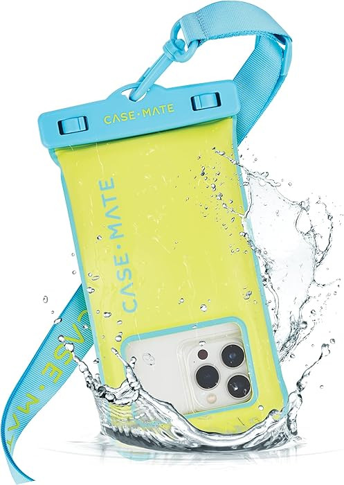 Case-Mate IP68 Waterproof Phone Pouch - Floating Waterproof Phone Case with Crossbody Lanyard - B... | Amazon (US)