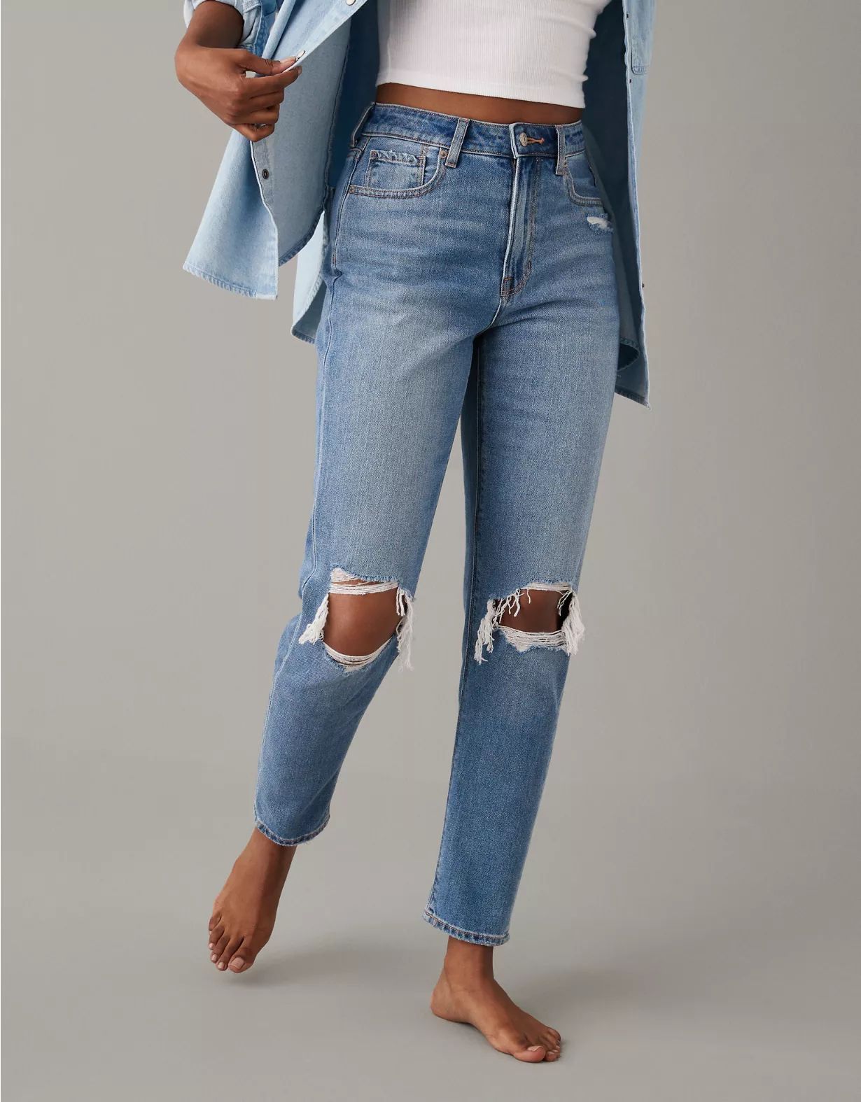 AE Ripped Mom Jean | American Eagle Outfitters (US & CA)