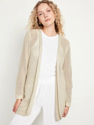 Open-Front Longline Sweater | Old Navy (US)