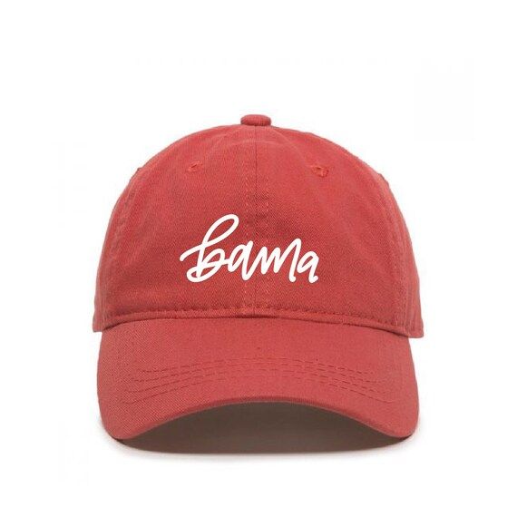 Bama Handlettered Dad Hat / 10 Color Options/ Alabama Hand - Etsy | Etsy (US)