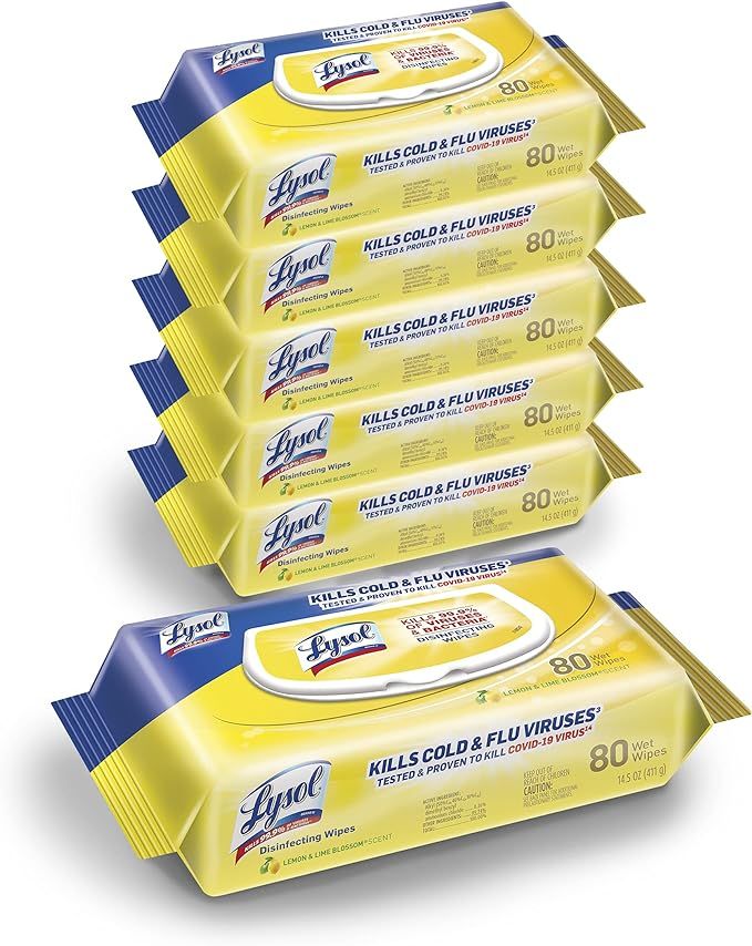 Lysol Disinfectant Handi-Pack Wipes, Multi-Surface Antibacterial Cleaning Wipes, for Disinfecting... | Amazon (US)