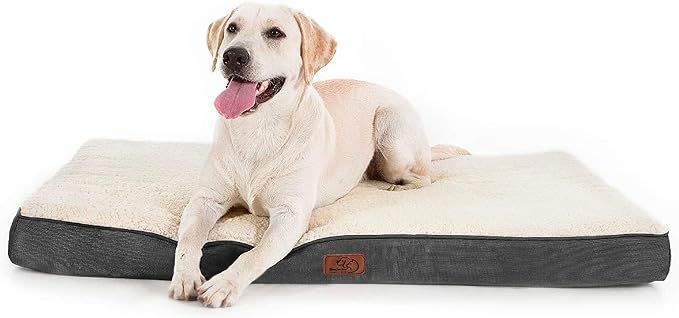 Bedsure Dog Bed for Large Dogs - Big Orthopedic Dog Bed with Removable Washable Cover, Egg Crate ... | Amazon (US)