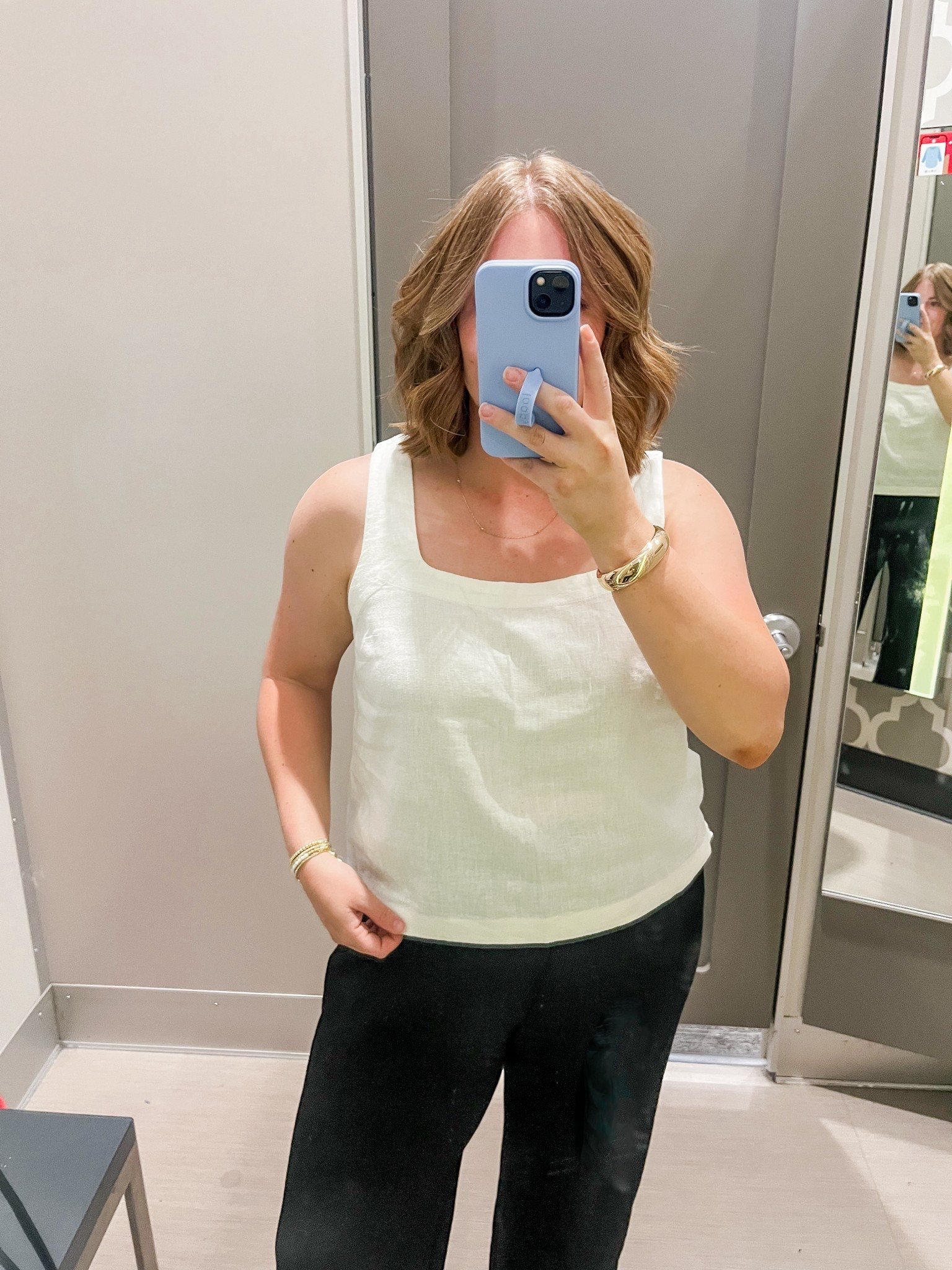 linen square neck top 

#LTKSeasonal #LTKSummerEdit #LTKFindsUnder50