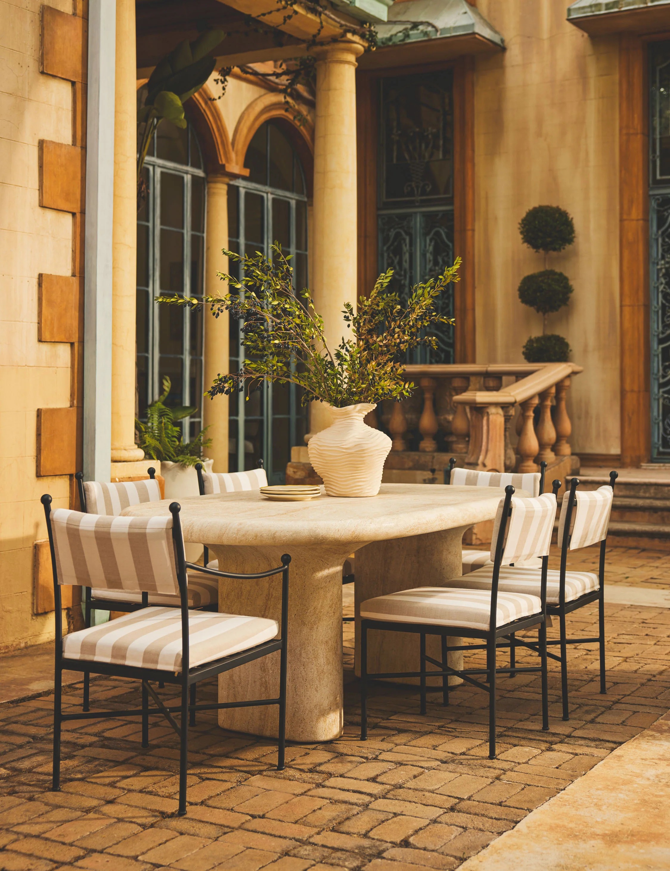 Leni Outdoor Dining Arm Chair | Lulu and Georgia 