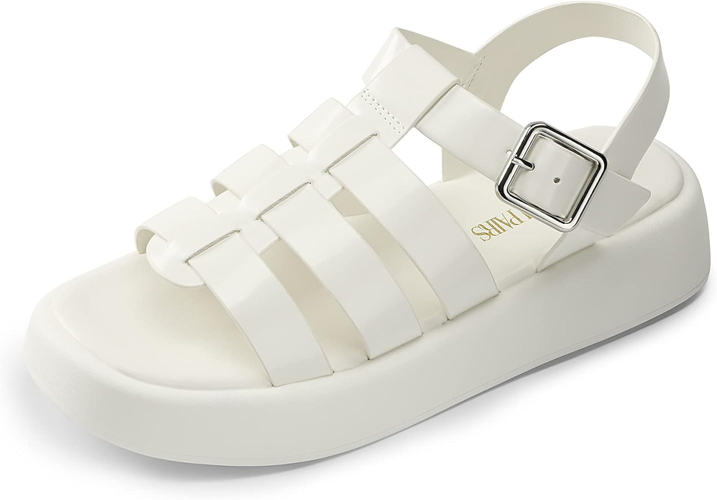 DREAM PAIRS Women Fisherman Platform Sandals Strappy Low Y2K Gladiator Sandals Soft Cushion Buckle C | Amazon (US)