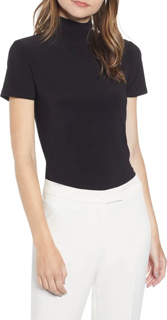 Short Sleeve Mock Neck Top | Nordstrom