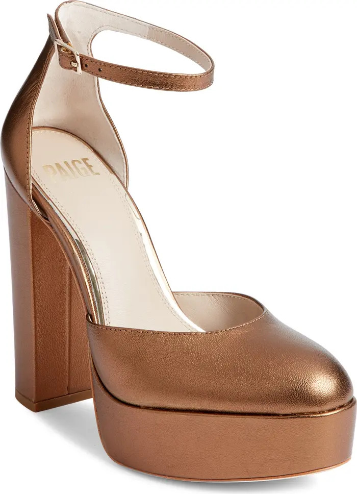 PAIGE Molly Ankle Strap Platform Pump (Women) | Nordstrom | Nordstrom