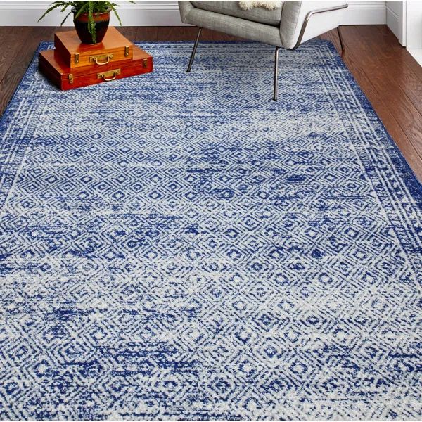 Sydni Dark Blue Area Rug | Wayfair North America