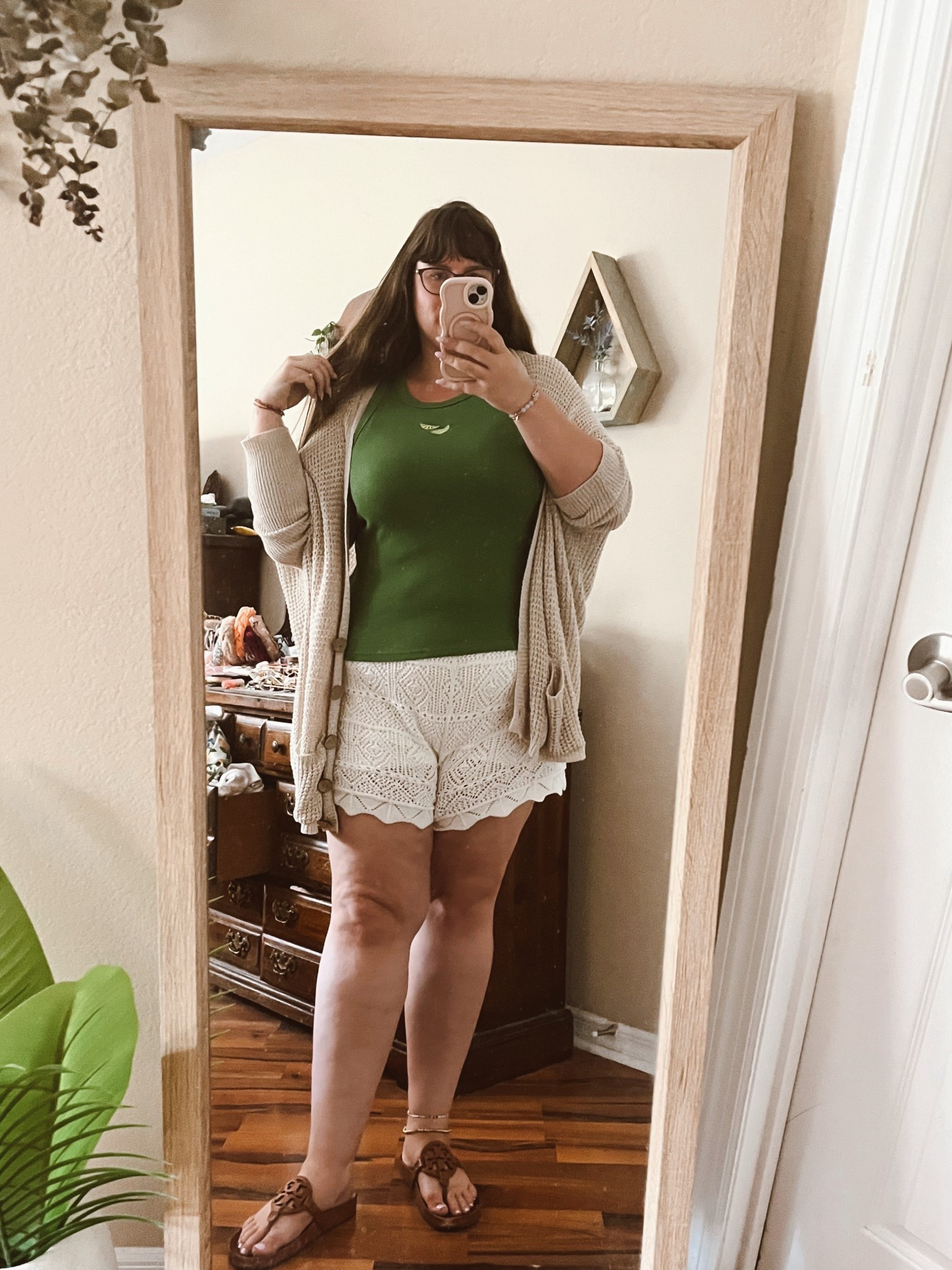 OOTD 🍋‍🟩 

LTKsalealert / LTKSeasonal / LTKshoecrush / ltkfindsunder50 / ltkfindsunder100 / crochet shorts / white shorts / embroidered tank top / summer tank top / tank top / tank tops / green tank top / tory burch / tory burch shoes / tory burch sandals / white crocheted shorts / ootd / summer outfit / summer outfits / spring outfit / spring outfits / sale / sale alert 

#LTKMidsize #LTKStyleTip #LTKPlusSize