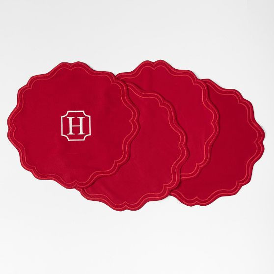 Scalloped Placemats, Set of 4 | Mark and Graham