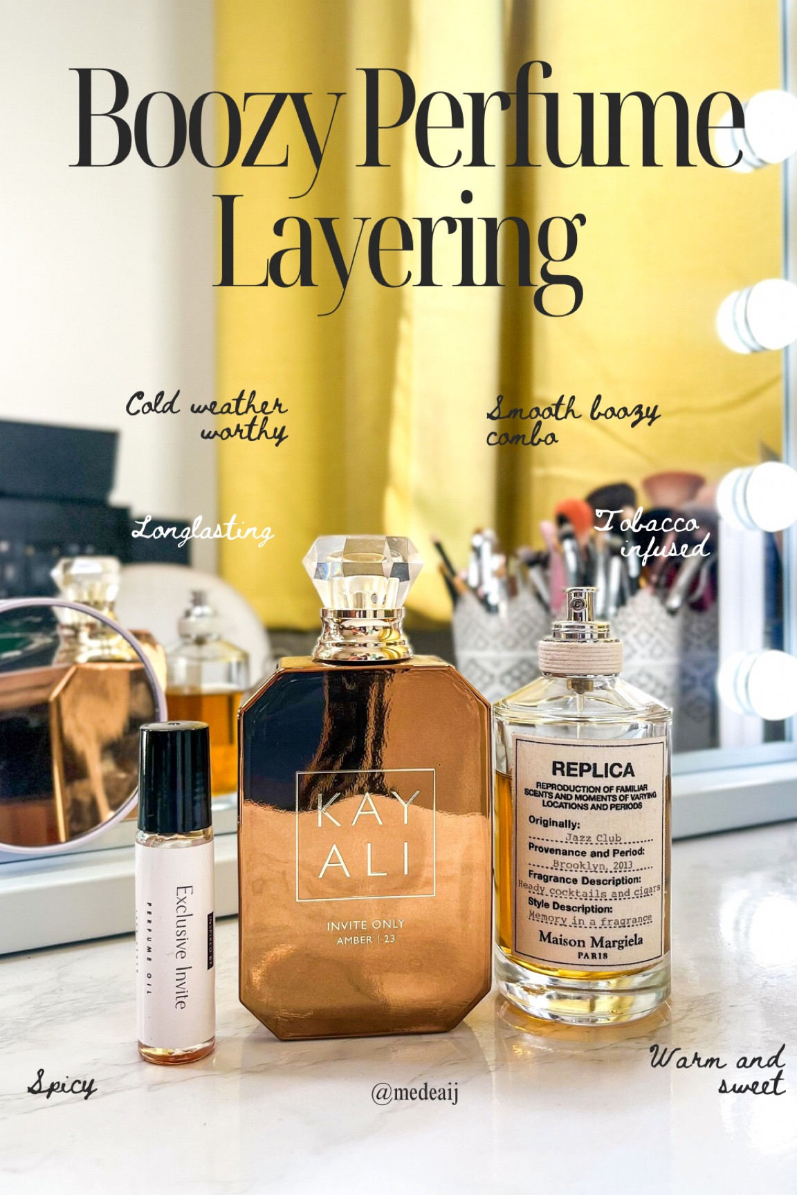 Perfume layering combo for the cold weather. Boozy, sweet, spicy and long-lasting. #perfume

#LTKGiftGuide #LTKBeauty #LTKStyleTip