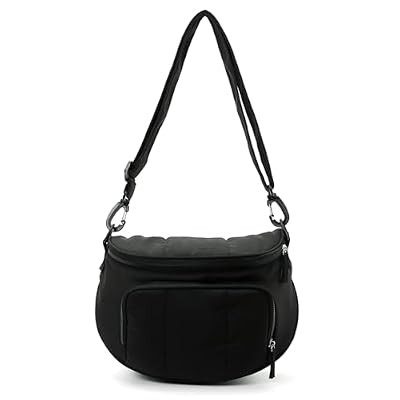 WOOMADA Puffy Crossbody Bag Bum Bag for Women, Fanny Pack Purse, Belt Bag with Shoulder S… | Amazon (US)