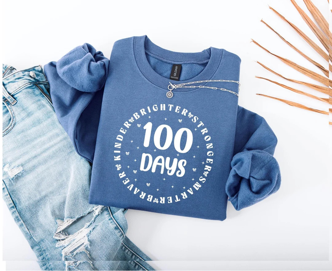 Coquette 100 Days of School Sweatshirt, 100th Day Shirt, Teacher Gift, Coquette School Shirt , Ki... | Etsy (US)