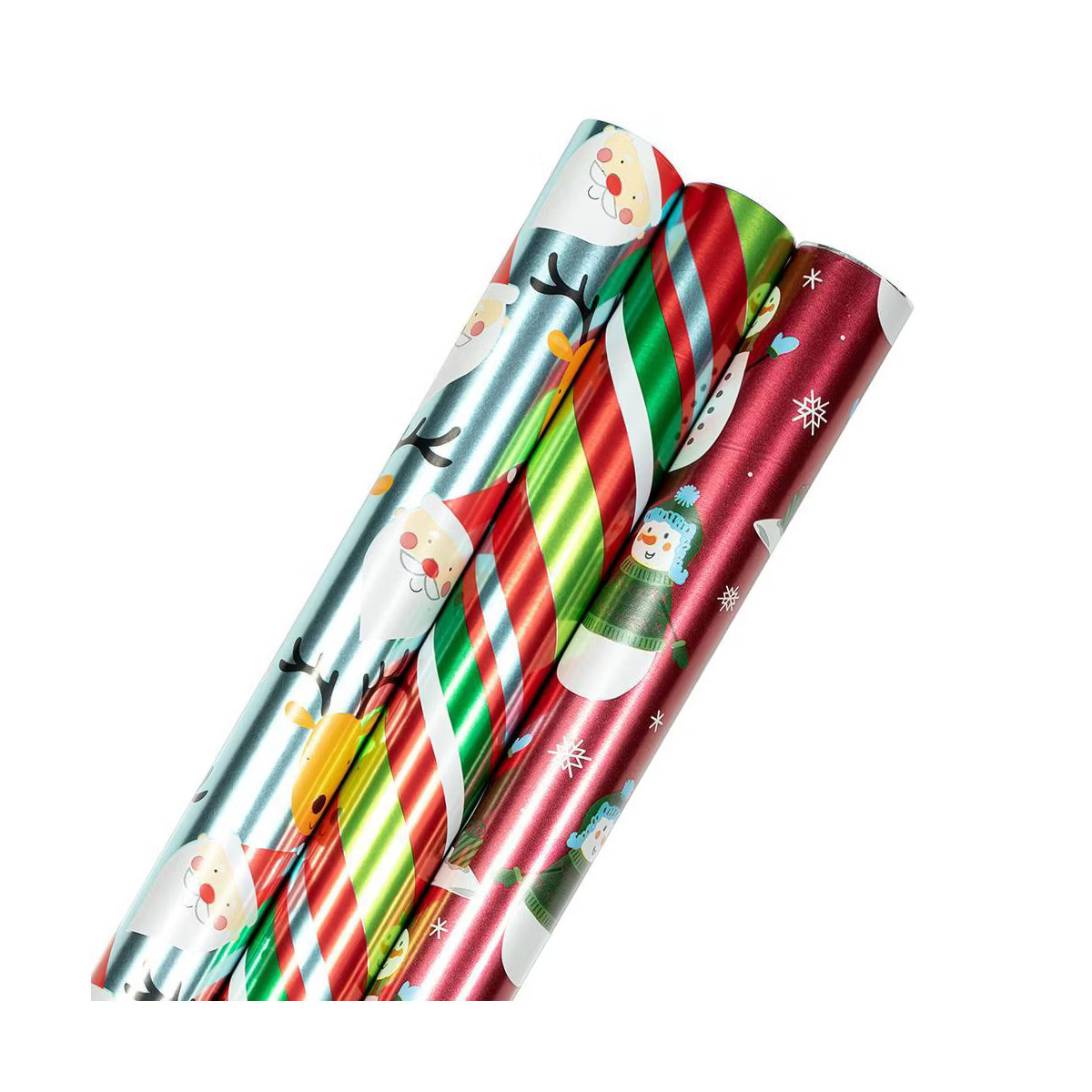JAM Paper & Envelope 3ct Christmas Gift Wrap Rolls 'Jolly Winter Set' | Target