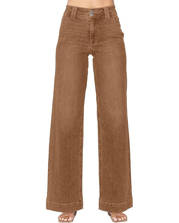Astylish Women's High Waisted Wide Leg Straight Jeans | Amazon (US)