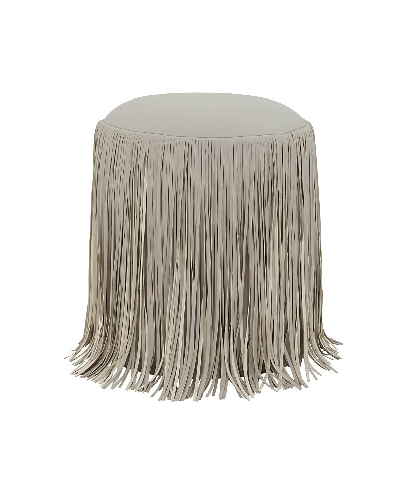 Tov Furniture Shag Me Performance Faux Leather Ottoman | Bloomingdale's (US)