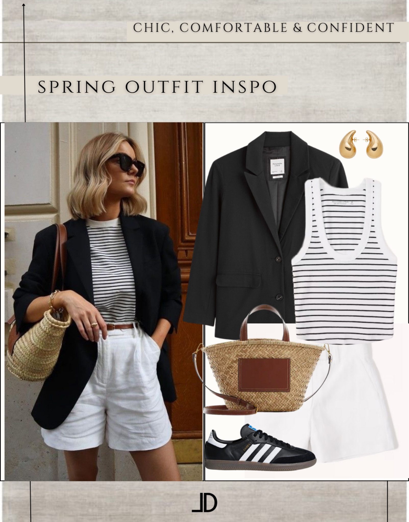 ✨Favorite for inspo later.

Style Recreations

Spring is a season of renewal and rejuvenation, and what better way to celebrate than by updating your wardrobe? If you're looking for a chic, modern, and minimal look this spring, there are a few key essentials that can help you achieve it.

Clean lines and neutral colors
One of the hallmarks of a modern and minimal look is clean lines and neutral colors. This doesn't mean that you have to stick to black and white, but rather that you should aim for pieces that have a streamlined silhouette and a muted color palette. Think of shades like beige, cream, and gray, which are all versatile and can be easily mixed and matched.

For example, a tailored blazer in a neutral shade can be worn over a simple tee and jeans for a chic and effortless look. A midi skirt in a neutral hue can be paired with a tucked-in blouse and loafers for an elegant yet understated outfit.

Tailored pieces
Another essential element of a modern and chic look is tailored pieces. This means investing in pieces that fit you perfectly and flatter your figure. Tailored pieces can help you look polished and put-together, even when you're wearing something as simple as a pair of jeans and a t-shirt.

A great example of a tailored piece is a well-fitting blazer. This can be worn over almost anything, from a dress to a pair of shorts, and instantly elevates the look. Another tailored piece to consider is a pair of trousers that fit you perfectly. Whether you opt for a wide-leg style or a cropped silhouette, a pair of tailored trousers can make you look sleek and sophisticated.

Simple accessories
When it comes to accessories, less is often more. Instead of piling on statement jewelry or wearing a bold scarf, opt for simple and understated pieces. A delicate necklace, a pair of stud earrings, or a classic watch can all add a touch of elegance to your look without overwhelming it.


🥂Remember, always wear what makes you feel confident and comfortable while still being yourself.



#LTKunder100 #LTKstyletip #LTKunder50