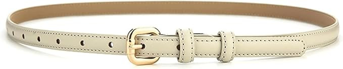 Waist Belt Women's Waist Belts Genuine Leather Thin Belt New Alloy Buckle Fashion Versatile Dress... | Amazon (US)