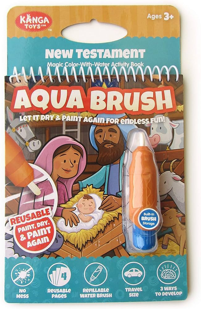 Water Reveal Coloring Scripture Book for Kids Ages 3+. New Testament Bible Stories: Preschool, El... | Amazon (US)