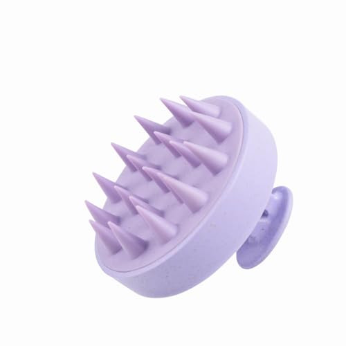 Hotosu Scalp Massager Brush for Hair Growth – Silicone Scalp Scrubber & Scalp Exfoliator – Manual Scalp Massager Brush for Wet or Dry Use – Hair Massager Scalp Shampoo Brush Tool (Purple) | Amazon (US)