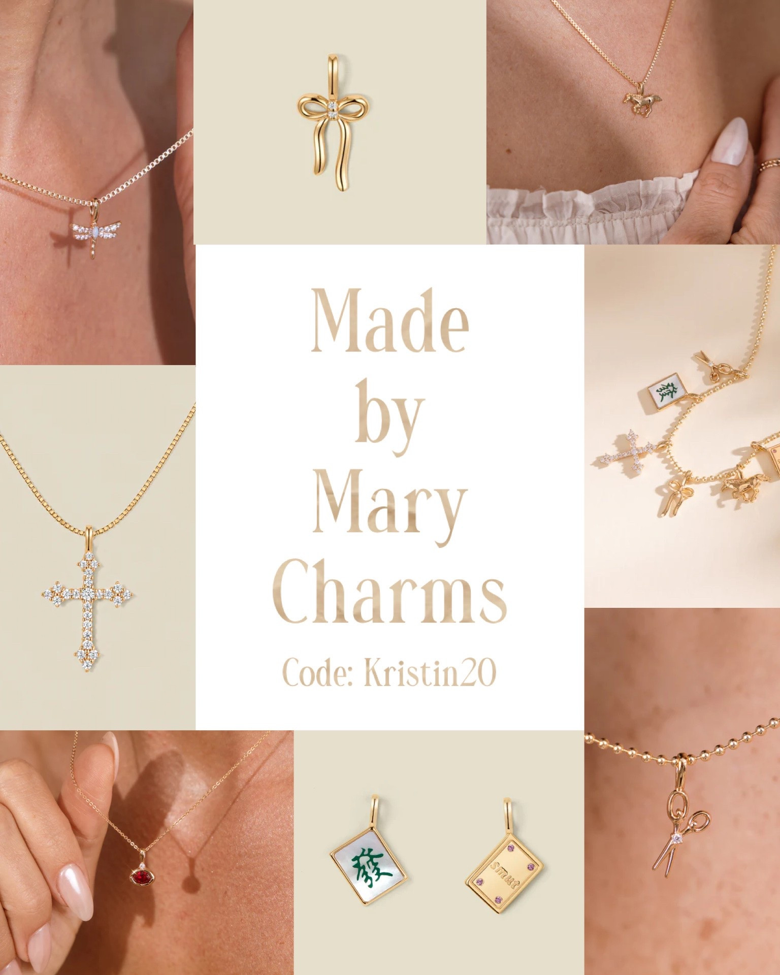 New Made by Mary Charms! 
Use: Kristin20 through the end of July!