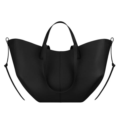 2024 Leather Tote Bags for Women Chic Work Tote Handbag Large Shoulder Bags with Purse Underarm Bag Dumpling Bag (Black, Large) | Amazon (US)