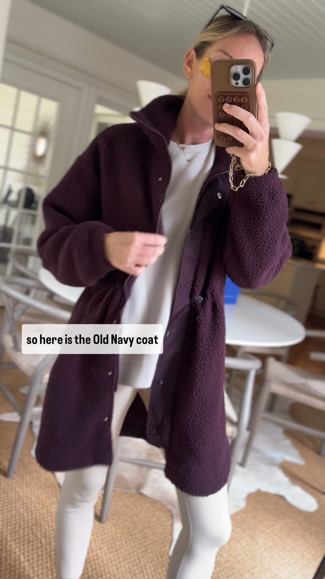 Yes Old Navy! Love this coat for casual fall looks ( carpool approved! ) … the perfect burgundy for the season and the quality has gone up for sure since last years version. $69 which is a steal 👏🏻 size small! 

#LTKFindsUnder100 #LTKVideo #LTKStyleTip