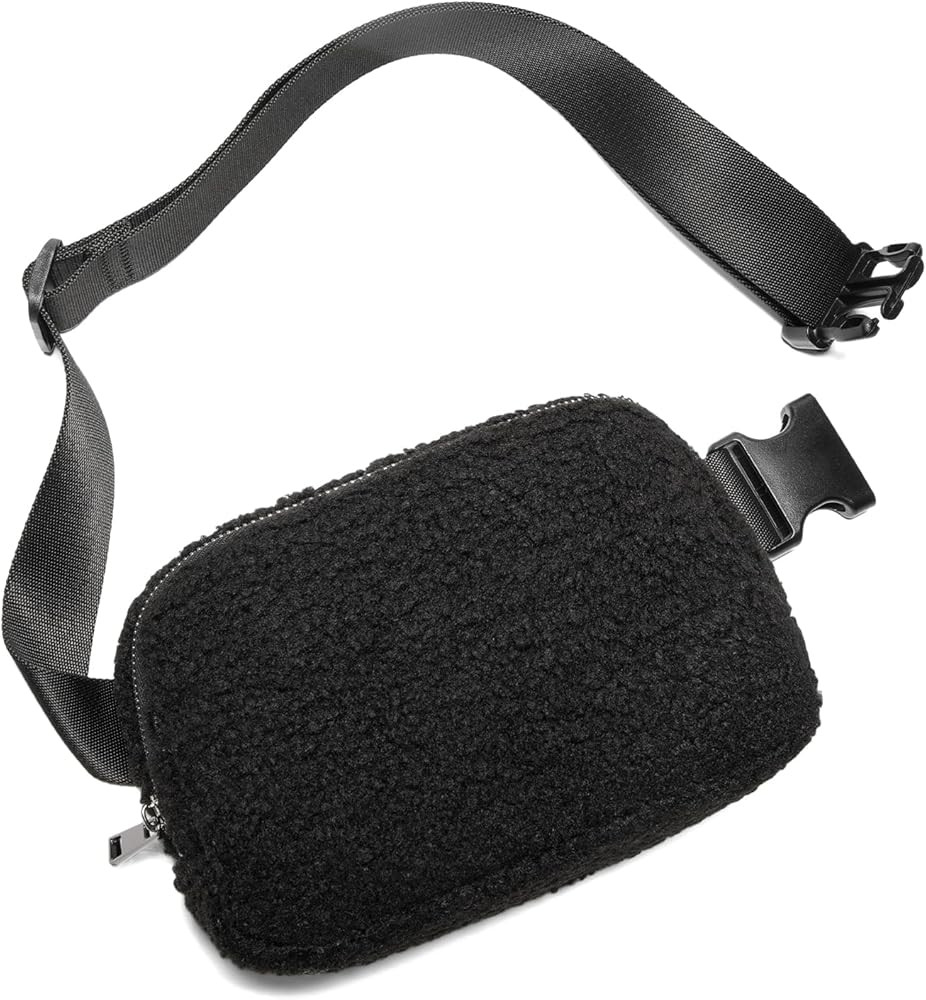 Gitus Fleece Belt Bag Sherpa Fanny Pack Crossbody Bags for Women Fashion Waist Packs with Adjusta... | Amazon (US)