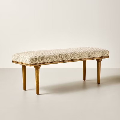 Upholstered Bench Flax - Hearth & Hand™ with Magnolia Furniture | Target
