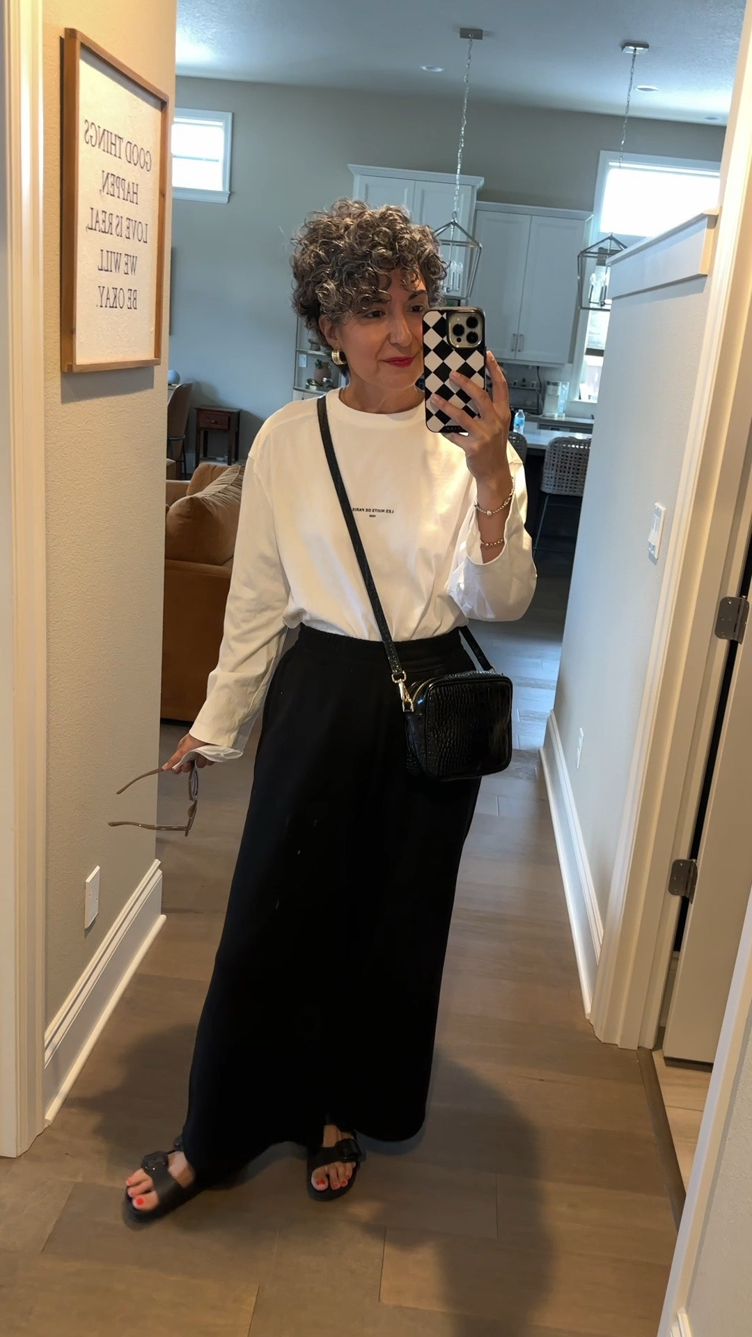 This was Saturday’s OOTD which I forgot to link! Wearing a small in tee (it’s the best) - there are a couple sizes left, and pants are older joggers but I linked similar!