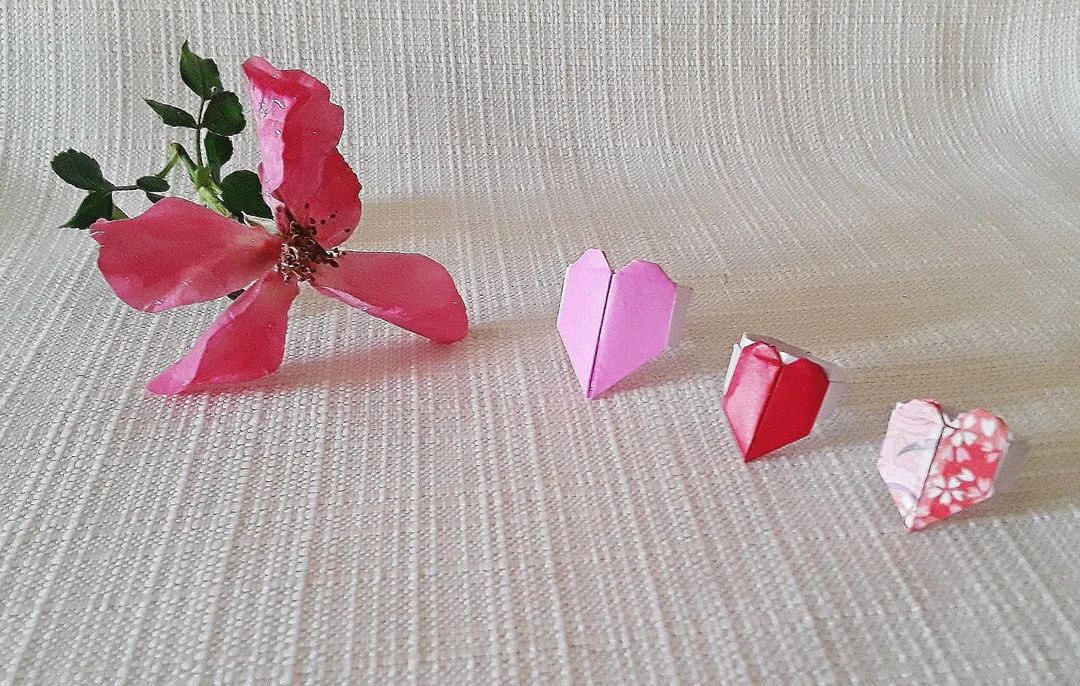 Origami Heart Rings - Etsy | Etsy (US)
