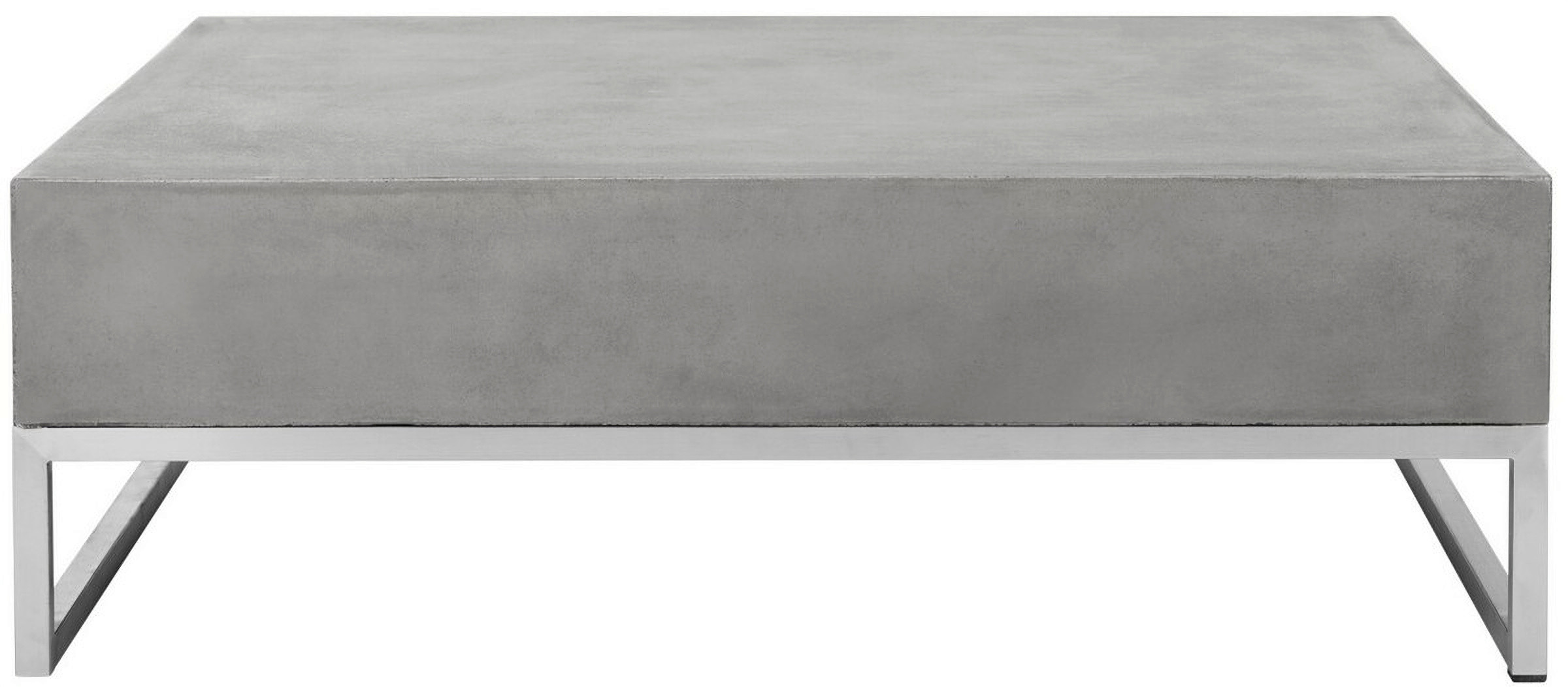 Eartha Dark Grey Modern Concrete Indoor/Outdoor Coffee Table | 1stopbedrooms