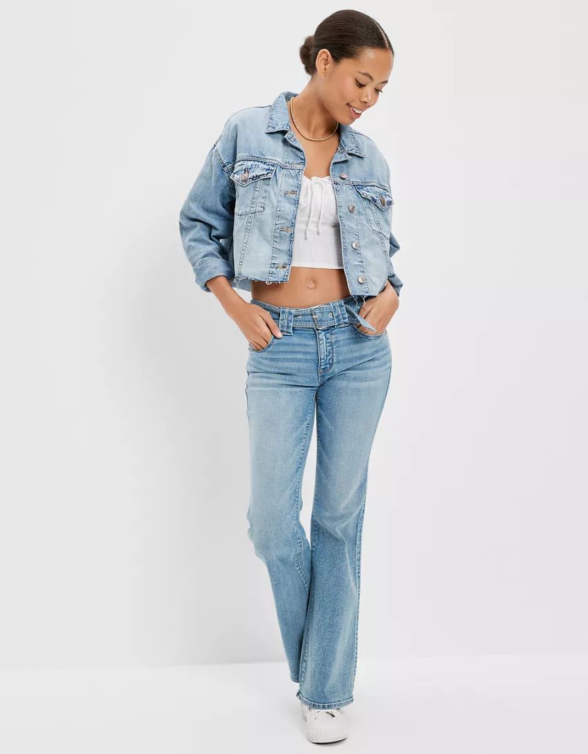 AE Cropped Denim Jacket | American Eagle Outfitters (US & CA)