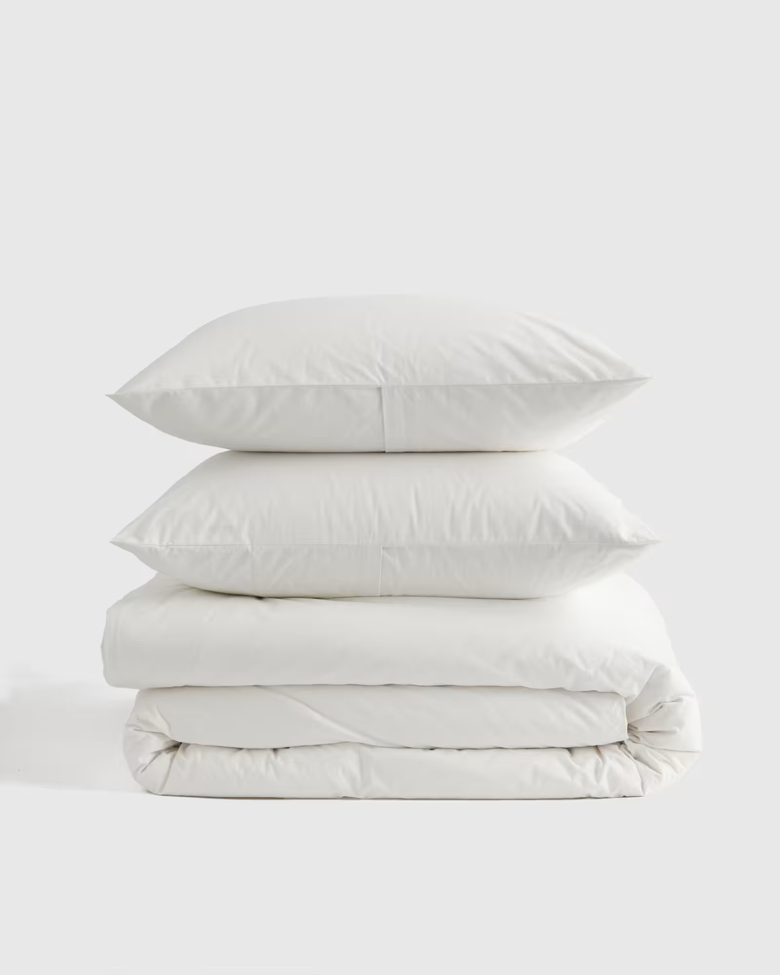 Organic Brushed Cotton Duvet Cover Set in White | Quince