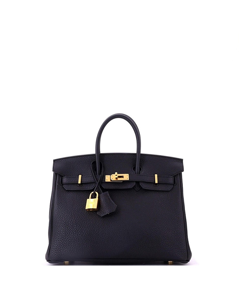 Pre-Owned HERMES Birkin 25 Handbag Black Togo with Gold Hardware | Bloomingdale's (US)