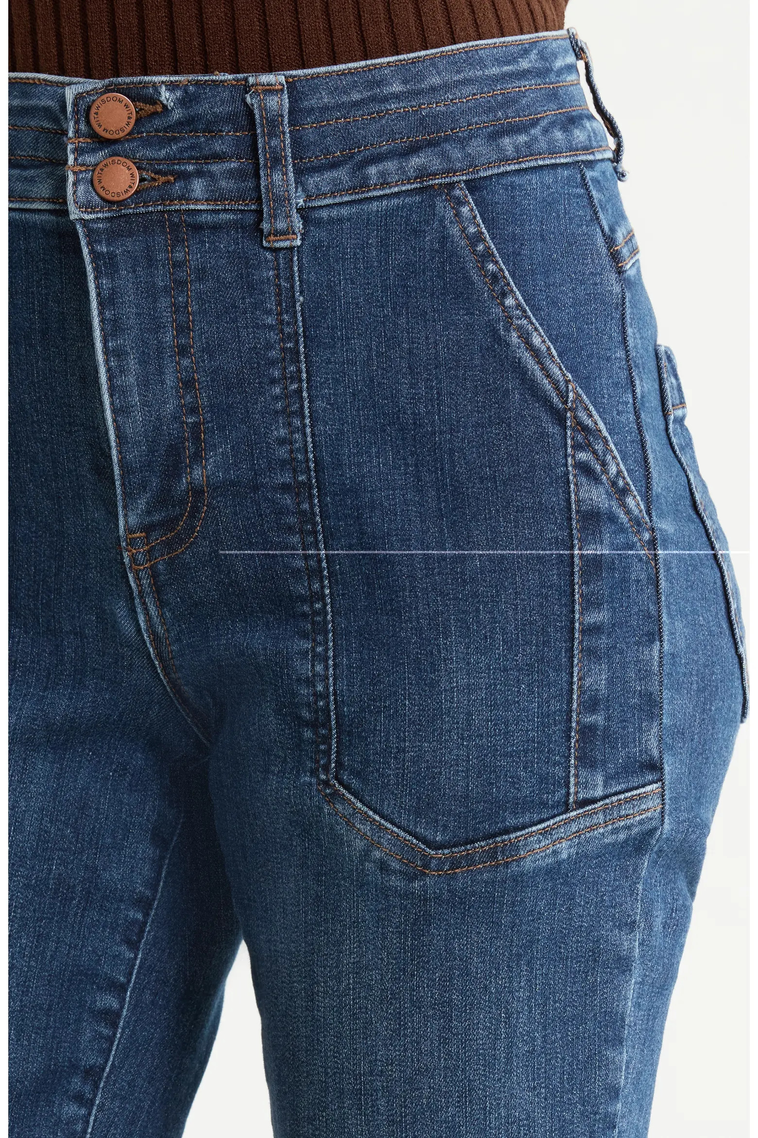 Wit & Wisdom Madison High Waist Utility Pocket Bootcut Jeans (Women) | Nordstrom | Nordstrom