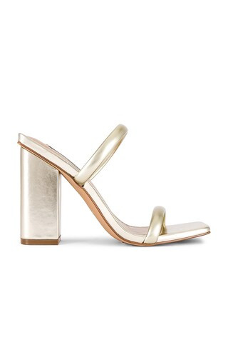 Steve Madden Blake Sandal in Gold from Revolve.com | Revolve Clothing (Global)