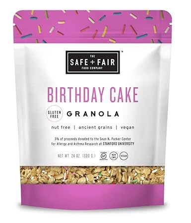 Safe and Fair Birthday Cake Granola, 24 Ounce | Amazon (US)
